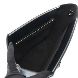 Louis Vuitton Leather Blue Epi Phoenix Tote Denim Bag Black